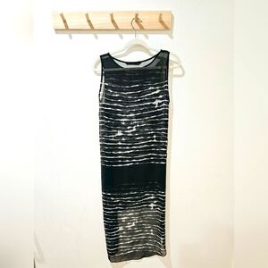 ZARA ZEBRA SHEER DRESS